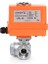 DN15-1/2" 220 V Ac Elektrikli Aktüatörlü Dişli Küresel Vana 3 Yollu L Port 2