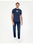 Erkek Lacivert Slim Fit Tişört 50290643-VR033 4
