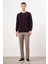 Erkek Mor Basic Bisiklet Yaka Dynamic Fit Rahat Kesim Triko 4