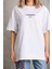 Unisex Baskılı Oversize T-Shirt - Beyaz 3