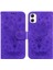 Samsung Galaxy A06 Kabartma Gül Çiçekler Için Kılıf Kickstand Cüzdan Kılıf Kartı (Yurt Dışından) 1
