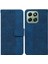 Onur X6B Flip Folio Premium Pu Deri Için Flip Case Geometrik Kabartmalı (Yurt Dışından) 1