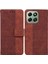 Onur X6B Flip Folio Premium Pu Deri Için Flip Case Geometrik Kabartmalı (Yurt Dışından) 1