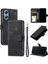 Oppo A78 4g Pu Deri Bilek Kayışı Kickstand Cüzdan Kartı Için Flip Case (Yurt Dışından) 5