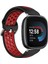 Fit Versa 4 Için Iki Renkli Silikon Saat Bandı Fitbit Versa 4 Için Siyah+Kırmızı (Yurt Dışından) 4