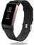 Fitbit Charge 3 Için Naylon Kanvas Kayış Plastik Konektör Uzunluğu: 21CM Siyah (Yurt Dışından) 1