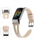 Fitbit Charge 5 Kayısı Için Sivri Kuyruk Deri Kayış (Yurt Dışından) 3