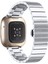 Fit Versa 4 Için Metal Saat Bandı / Sense 2 Fitbit Versa 4 Için / Sense 2 Gümüş (Yurt Dışından) 4