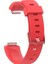 Fitbit Inspire / Inspire Hr Parlak Yüzeyli Silikon Saat Bandı Için, Beden:l Kırmızı (Yurt Dışından) 1