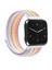 Fitbit Versa 1/2 Gökkuşağı Ince Çizgili Naylon Kayış (Yurt Dışından) 2