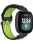 Fitbit Versa 4 / Sense 2 Siyah Limon Yeşili Için Silikon Saat Bandı (Yurt Dışından) 3