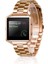 Fitbit Blaze Için Metal Çerçeve Kelebek Toka Üç Boncuk Paslanmaz Çelik Metal Saat Bandı Gül Altın (Yurt Dışından) 3