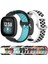 Silikon Saat Bandı Için Fit Versa 4 / Sense 2 Için Fitbit Versa 4 / Sense 2 Açık Pembe Deniz Mavisi (Yurt Dışından) 2