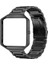 Fitbit Blaze Için Metal Çerçeve Kelebek Toka Üç Boncuk Paslanmaz Çelik Metal Watch Band Siyah (Yurt Dışından) 1
