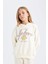 Kız Çocuk NBA Los Angeles Lakers Oversize Geniş Kalıp Bisiklet Yaka Sweatshirt C9506A824AU 3