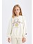 Kız Çocuk NBA Los Angeles Lakers Oversize Geniş Kalıp Bisiklet Yaka Sweatshirt C9506A824AU 4