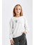 Kız Çocuk Looney Tunes Relax Fit Bisiklet Yaka Sırt Baskılı Sweatshirt D2985A824AU 4