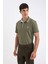 New Regular Fit Polo Yaka Kısa Kollu Pike Tişört D5993AX24SM 3