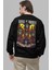 Guns N Roses Sırt Baskılı Kapüşonsuz Sweatshirt, Oversize Rock Band Baskılı Sweat 2