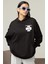 Rammstein Sırt Baskılı Kapüşonlu Sweatshirt, Oversize Rock Metal Baskılı Hoodie 3