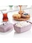 Plastik 2li Kahvaltılık Koyma Şekerlik Saklama Kabı Çok Amaçlı Mutfak Organizer Seti 2