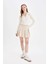 Coool Slim Fit Dar Kesim Polo Yaka Crop Triko Kazak X4929AZ24AU 2