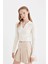 Coool Slim Fit Dar Kesim Polo Yaka Crop Triko Kazak X4929AZ24AU 4