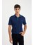 New Regular Fit Polo Yaka Kısa Kollu Pike Tişört D5993AX24SM 4