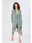 Italyan Ipek Detaylı Oversize Kaftan & Bluz 5