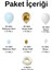 Zincir Balon Seti Makaron Mavi-Beyaz-Krom Gold 3 Renk 100 Adet +Balon Şeridi 2