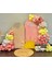 Balon Seti Makaron Sarı-Makaron Pembe-Retro Beyaz-Baby Pink 100 Lü Balon Zinciri Seti 1