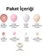 Balon Seti Rosewood-Makaron Somon-Makaron Pembe-Beyaz 60 Lı Balon Zinciri Seti 2