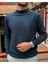 Erkek, Bisiklet Yaka, Slim Fit, Old Money, Yün-Akrilik Elyaf, Triko Kazak PLTK03 5