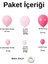 ^^ Doğum Günü Konsepti *Fuşya*Şeker Pembe*Makaron Pembe* 100 lü Balon Zinciri Parti Seti 2