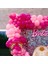 ^^ Doğum Günü Konsepti *Fuşya*Şeker Pembe*Makaron Pembe* 100 lü Balon Zinciri Parti Seti 3