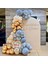 ^^ Doğum Günü Konsepti *Fırtına Mavisi*Deniz Kumu*Krom Gold* 100 lü Balon Zinciri Parti Seti 1