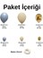 ^^ Doğum Günü Konsepti *Fırtına Mavisi*Deniz Kumu*Krom Gold* 100 lü Balon Zinciri Parti Seti 2