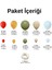 Balon Seti Kırmızı-Zerdeçal-Okaliptus-Denizkumu-Makaronmavi 60 Lı Balon Zinciri Seti 2