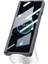 Samsung Galaxy Z Fold 6 Kılıf Kapaklı Karbon Desenli Önü Camlı Manyetik Kılıf 3