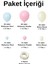 Balon Seti Makaron Pembe-Makaron Mavi-Retro Beyaz 100 Lü Balon Zinciri Seti 2