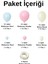 Balon Seti Makaron Pembe-Makaron Mavi-Retro Beyaz 60 Lı Balon Zinciri Seti 2