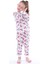 3-8 Yaş %100 Pamuk Paw Patrol Desenli Uzun Kollu Kız Çocuk Pijama Takımı 3