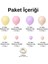Balon Seti Makaron Sarı-Makaron Pembe-Makaron Lila-Makaron Somon 100 Lü Balon Zinciri Seti 2