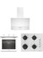 (Ala 321 W - Ala 159 Dhw -Ala 540 W) Beyaz Ankastre Set 1