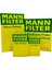 Mann Fılter Toyota Yaris 1.4 D4D Dizel Mann Filtre Bakım Seti 2009-2011 Hava+Yağ+Yakıt+Karbonlu Polen 1