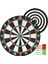 Çift Taraflı Dart Tahtası ve 6 Adet Metal Uçlu Dart Oku 36 cm Ebatıyla Büyük Boy Dart Seti 1