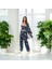Moongırl Saten Uzun Kollu Üçlü Crop Çiçek Desenli Pijama Takımı . 2