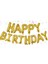 Parti Aşkı Gold Happy Birthday Harf Folyo Set Balon & Doğum Günü Parti Balonu 1