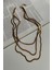 Çelik Italyan Zincir Üçlü Birleşik Kombin Kolye (46 Cm) (2 Numara) 3