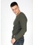 Lee Cooper Bisiklet Yaka Haki Erkek Sweatshırt 251 Lcm 241019 Ben Haki 3